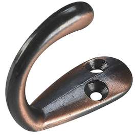 Onward 223ORBR Single Wardrobe Hook, 5 kg, 1-Hook, 36.5 mm Opening, Metal, Oil-Rubbed Bronze