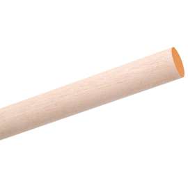 Waddell 6416UB Dowel Rod, 1 in Dia, 48 in L, Aspen Wood