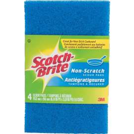 Scotch-Brite SB-4622 Scouring Pad, Polymer Abrasive, 6 in L, 3.8 in W, Blue