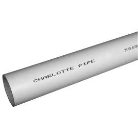JM Eagle 10116 Pipe, 2 in, 10 ft L, Solvent Weld, SCH 40 Schedule, PVC, White
