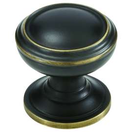 Amerock Revitalize Series BP55342VB Cabinet Knob, 1-1/4 in Projection, Zinc, Venetian Bronze