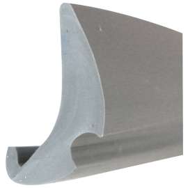 Make-2-Fit P 7777 Glass Glazing Spline, 0.19 in W, 0.47 in Thick, 200 ft L, Vinyl, Gray