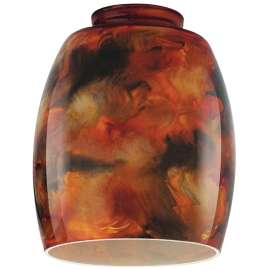 Westinghouse 8131100 Light Shade, Pendant, Glass, Brown/Yellow
