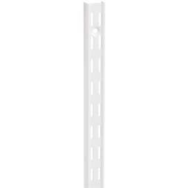 Knape & Vogt 82 WH 78 Shelf Standard, 450 lb, 14 ga Thick Material, 1-1/16 in W, 78 in H, Steel