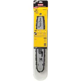 Oregon AdvanceCut 29571 Bar and Chain Combo, Small Bar Nose Radius, 59-Drive Link, 72V Chain, 3/8 in TPI/Pitch