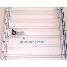 John Sterling 1130 Series 1136 Window Guard, 24 to 42 in W, 22 in H, Steel, White, 20-1/8 in Bar, 6-Bar