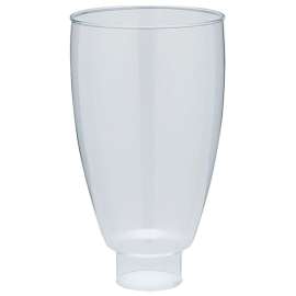 Westinghouse 8516200 Light Shade, 3-3/4 in Dia, Hurricane, Glass, Clear
