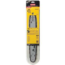 Oregon AdvanceCut 100457 Bar and Chain Combo, Small Bar Nose Radius, 54-Drive Link, 91PX Chain, 3/8 in TPI/Pitch