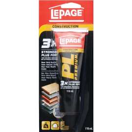 LePage PL Premium 1584230 Construction Adhesive, Tan, 118 mL Tube