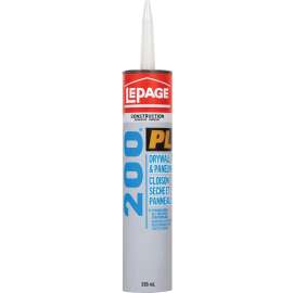 LePage PL 200 1421928 Construction Adhesive, Tan, 295 mL Cartridge