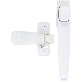 Wright Products V444-2WH Keyed Pushbutton Handle, 3/4 to 2 in Thick Door