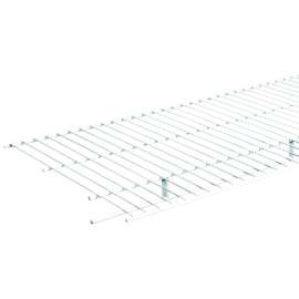 ClosetMaid 37305 Wire Shelf, 100 lb, 1-Level, 16 in L, 144 in W, Steel, White