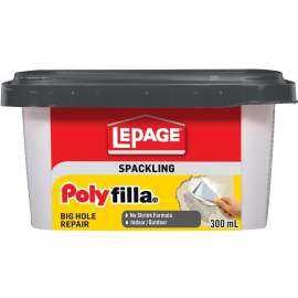 LePage Polyfilla 1256103 Spackling, Milky White, 300 mL Tub