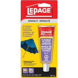 LePage 393915 Plastic Adhesive, Cream, 30 mL Carded Tube