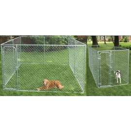 Stephens Pipe & Steel RSHBK11-10977 Dog Kennel Box, 10 ft OAL, 15 ft OAW, 6 ft OAH, Steel, Galvanized