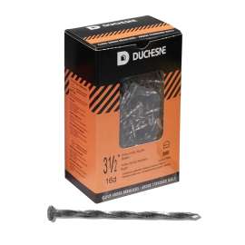 Duchesne 20622569 Nail, Regular Ardox, 16d, 3-1/2 in L, Steel, Hot-Dipped Galvanized, Round Head, Spiral Shank, Gray