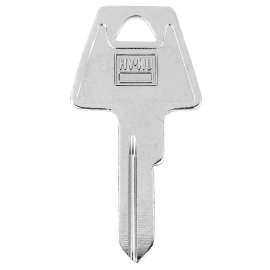 HY-KO 11010AM8 Key Blank, Brass, Nickel-Plated, For: American AM8 Locks
