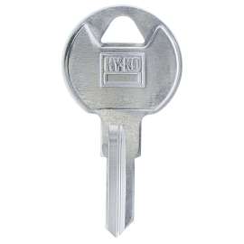 HY-KO 11010TM7 Key Blank, Brass, Nickel-Plated, For: Trimark TM7 Locks