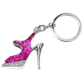 KEYCHAIN SHOE HIGH HEEL BLING