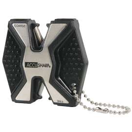 ACCUSHARP 017C Knife Sharpener, Black/Silver