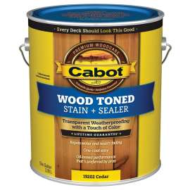 Cabot 19200 Series 140.0019202.007 Exterior Stain, Wood Toned, Cedar, Liquid, 1 gal, Can