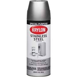 Krylon K02400777 Spray Paint, Silver Metallic, Stainless Steel, 11 oz