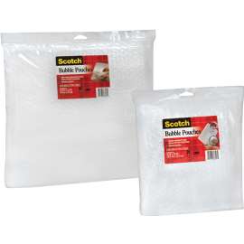 Scotch 8036 Bubble Pouch, 13 in L, 13 in W, Clear