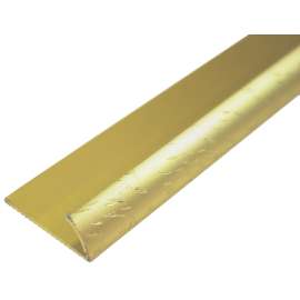 Loxcreen FA1653HGA06PS Carpet Edge Cover, 6 ft L, 1-1/4 in W, Hammered Gold Anodized