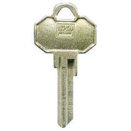 HY-KO 11010BWK5 Key Blank, Brass, Nickel-Plated, For: Baldwin BWK5 Locks