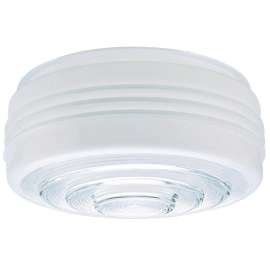 Westinghouse 8560800 Light Shade, 7-5/8 in Dia, Drum, Mushroom, Glass, White