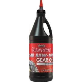 Coastal 12301 Gear Oil, 85W-140, 1 qt Bottle