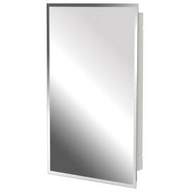 Zenith EM115 Medicine Cabinet, 16 in OAW, 4-1/2 in OAD, 26 in OAH, Plastic, 2-Shelf