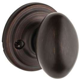 Kwikset 720L-11P-2-1/4 Door Knob, Venetian Bronze, 1-3/8 to 1-3/4 in Thick Door, 2-1/4 in Strike