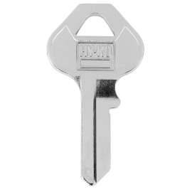 HY-KO 1101088/30KB Key Blank, Brass, Nickel-Plated, For: Ace Padlock 88/30KB Locks
