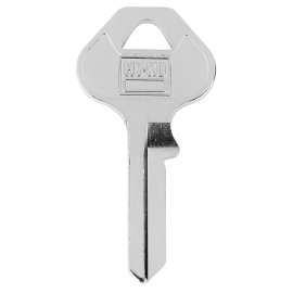 HY-KO 1101088/40KB Key Blank, Brass, Nickel-Plated, For: Ace Padlock 88/40KB Locks
