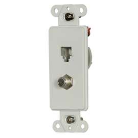 EATON 3562W Wallplate, 1-Gang, Thermoplastic Elastomer, White