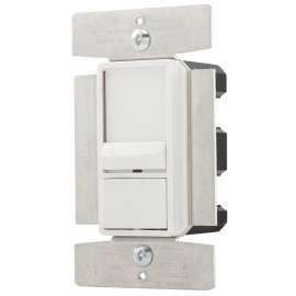 EATON SI10P-W Full Slide Dimmer, 120 V, 1000 W, Halogen, Incandescent Lamp, 3-Way, White