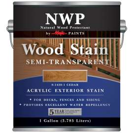 Majic Paints 8-1420-1 Wood Stain, Cedar, Liquid, 1 gal, Can