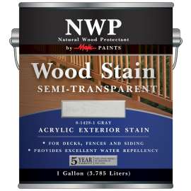 Majic Paints 8-1428-1 Wood Stain, Gray, Liquid, 1 gal, Can