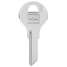 HY-KO 11010FH2 Key Blank, Brass, Nickel-Plated, For: Fort FH2 Locks