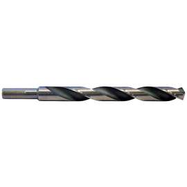 Vulcan Jobber Length Drill, 13/32 In Dia X 5-1/4 In L, 3/8 In Reduced Shank, High Speed Steel