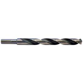 Vulcan Jobber Length Drill, 15/32 In Dia X 5-3/4 In L, 3/8 In Reduced Shank, High Speed Steel