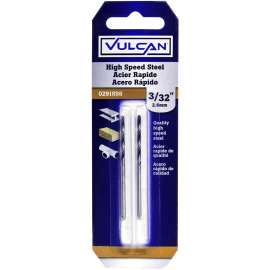 Vulcan Jobber Length Drill, 3/32 In Dia X 2-1/4 In L, Straight Shank, High Speed Steel
