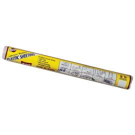 Warp's 12-4CH10 Polyethylene Sheeting, 25 ft L, 10 ft W, Clear