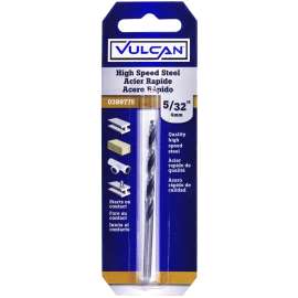 Vulcan Jobber Length Drill, 5/32 In Dia X 3 In L, Straight Shank, High Speed Steel
