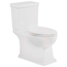 Craft + Main TL-7227-WL Toilet, Elongated Bowl, 1.28 gpf Flush, 12 in Rough-In, 17 in H Rim, Vitreous China, White