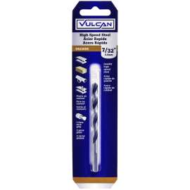 Vulcan Jobber Length Drill, 7/32 In Dia X 3-3/4 In L, Straight Shank, High Speed Steel