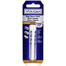 Vulcan Jobber Length Drill, 7/64 In Dia X 2-5/8 In L, Straight Shank, High Speed Steel