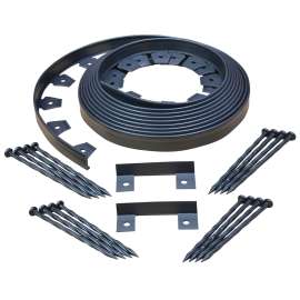 DIMEX 3000-50-4 Landscape Edging, 50 ft L, L, Plastic, Black
