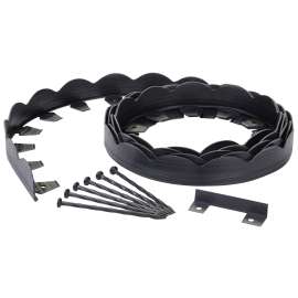 DIMEX 3210-20-3 Landscape Edging, 20 ft L, L, Polyethylene, Black